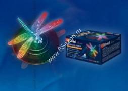 Uniel св-к на солн.батарее плавающ. 1LED RGB 12,5х7,5см кауч/пластик USL-S-106/PT075 Magic dragonfly