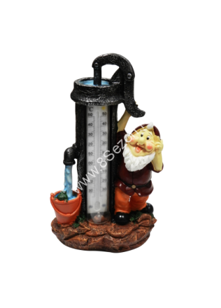 Светильник 249 G4 Гном с термометром (садовый, на солнечн. батареях) КОСМОС KOC_SOL249_G4