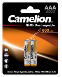 Аккумулятор AAA (мизинчиковый) Camelion R03 600mAh Ni-MH BL2
