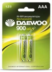Аккумулятор AAA (мизинчиковый) Daewoo /R03 900mAh Ni-MH BL2