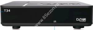 TV-тюнер (ресивер) Сигнал T34 ,DVB-T2,Full HD,RCA,USB,HDMI, пласт.корп,3RCA-3RCA в комп