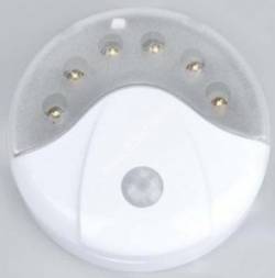 Облик фонарь кемпинговый 5033 (3xR6) 6св/д (25lm), белый/пластик,настенный, датчик движения,2 режима