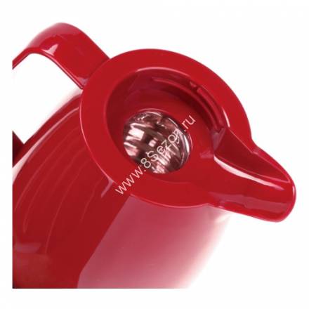 Термокувшин MasterHouse Турин стекл. колба/пластик, кнопка-дозатор, 1,5л, красный, арт.60486