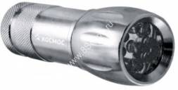 Космос фонарь ручной 2508-В-LED (3xR03 в компл.) 9св/д (100lm), серебр./алюминий, BL