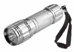 Космос фонарь ручной 3703-D-LED (3xR03 в компл.) 3св/д 0.5W (70lm), серебр./алюминий, BL