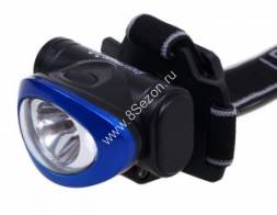 Smartbuy фонарь налобный SBF-HL017-B (3xR03) 1св/д 1W (50lm), син/пласт+мет, 3 режима, BL1