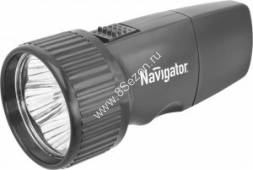 Navigator фонарь ручной NPT-CP02-ACCU, (3 акк. 3.6V 250mAh), 5св/д,черн./пласт,вилка 220V, BL, 94941