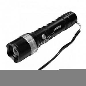 Smartbuy фонарь ручной SBF-22-K (акк. 4V 1.3 Ah) 1св/д 5W, черн/пласт+мет,фокусировка, з/у 220V