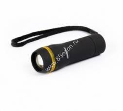 Smartbuy фонарь ручной SBF-306-3AAA (3xR03) 1св/д 3W (100lm), черный/пластик, фокусировка, zoom