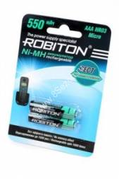 Аккумулятор AAA (мизинчиковый) Robiton R03 550mAh DECT для радиотелефонов BL2, 13903