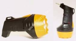 Облик фонарь ручной 205 (акк. 4V 0.4Аh) 1св/д (35lm), жёлтый/пластик, вилка 220V