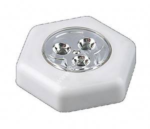 ФАЗА фонарь универсальный TF2 3xL3-H(3xR03) 3св/д белый/пластик, пушлайт(3шт. в компл.цена за компл)
