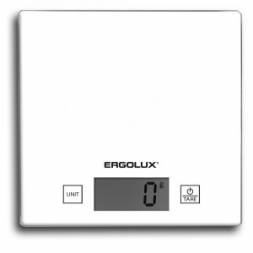 Весы кухонные электронные ERGOLUX ELX-SK01-С01 белые, до 5 кг, 15*15см, ЖК дисплей, 1хCR2032 84614