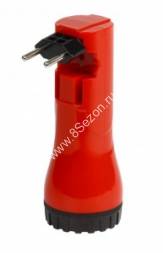 Smartbuy фонарь ручной SBF-93-R (акк. 4V 0.5 Ah) 4св/д, красный/пластик, 2 режима, вилка 220V