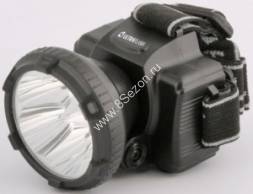 Ultraflash фонарь налобный LED5365 (акк. 4V 0.42Ah) 5св/д (27lm),черн./пластик,отраж,2 реж,з/у 220V