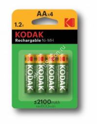 Аккумулятор AA (пальчиковый) Kodak аккумулятор AA/R6 2100mAh Ni-MH BL4 ЗАРЯЖ