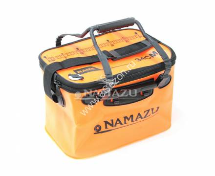 Сумка-кан Namazu складная с 2 ручками, размер 34*22*21, материал ПВХ, цвет оранж./20/