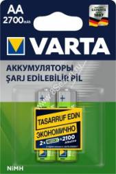 Аккумулятор AA (пальчиковый) Varta Professional 05706.301.402 /R6 2700mAh Ni-MH BL2
