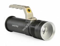 Smartbuy фонарь-прожектор SBF-32-H (акк. 2x18650 1.2Ah) св/д CREE 10W (300м) фокус, алюм з/у IP54