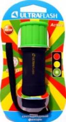 Ultraflash фонарь ручной LED15001-C (3xR03) 9св/д (40lm), зеленый+черный/пластик, BL