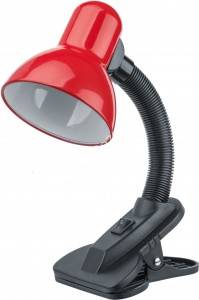 Navigator светильник настол. NDF-C011-60W-R-E27 прищепка, красный, 61642