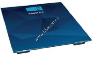 Весы напольные электронные ERGOLUX ELX-SB03-C45 абстракция синяя, до 180 кг, LED подсветка 84744