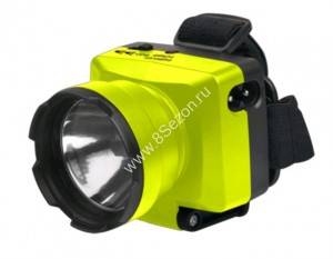 ФАЗА фонарь налобный AccuFH7-L1W (акк.4V 0.4Ah) 1св/д 1W (70lm), черн+зеленый/пластик, 2 режима