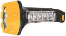 Ultraflash фонарь ручной LED3819 (акк. 4V 0.7Ah) 15св/д+10св/д(55lm),черн+жел/пласт,2 реж,вилка 220V