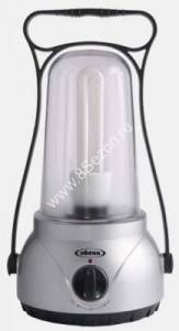 Облик фонарь кемпинговый 5920 (акк. 6V 4Ah) э/сб лампа Е27 15W (760lm), серебр./пласт, з/у 220V