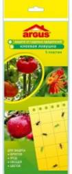 Ловушка Пластины клеевые 5шт/уп От мух, тли, мошки, плодожорки, белокрылки, Argus Garden AR-045