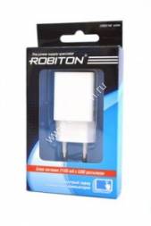 Б/п Robiton USB2100 AC/DC (5V 2.1A), импульсный, USB гн., белый