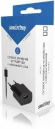 Б/п Smartbuy NITRO, вых.ток 1А, 1USB + кабель MicroUSB, черное (SBP-1001MC)/50