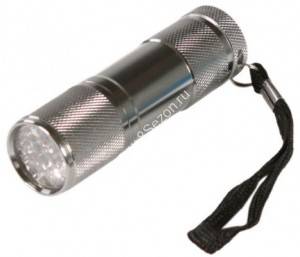 Ultraflash фонарь ручной UF9LED (3xR03) 9св/д (20lm), метал./алюминий