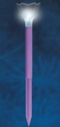 Uniel св-к на солн.батарее 1LED h=30,5см пластик/фиолетовый USL-C-417/PT305 Purple crocus, в пакете