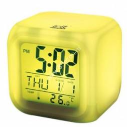 Часы-календарь IR-600, 7 подсветок, термометр (AAA*3шт нет в компл)