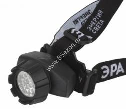 ЭРА фонарь налобный GB-603 [14xLED, 3xAAA, 4 реж., черный, бл]